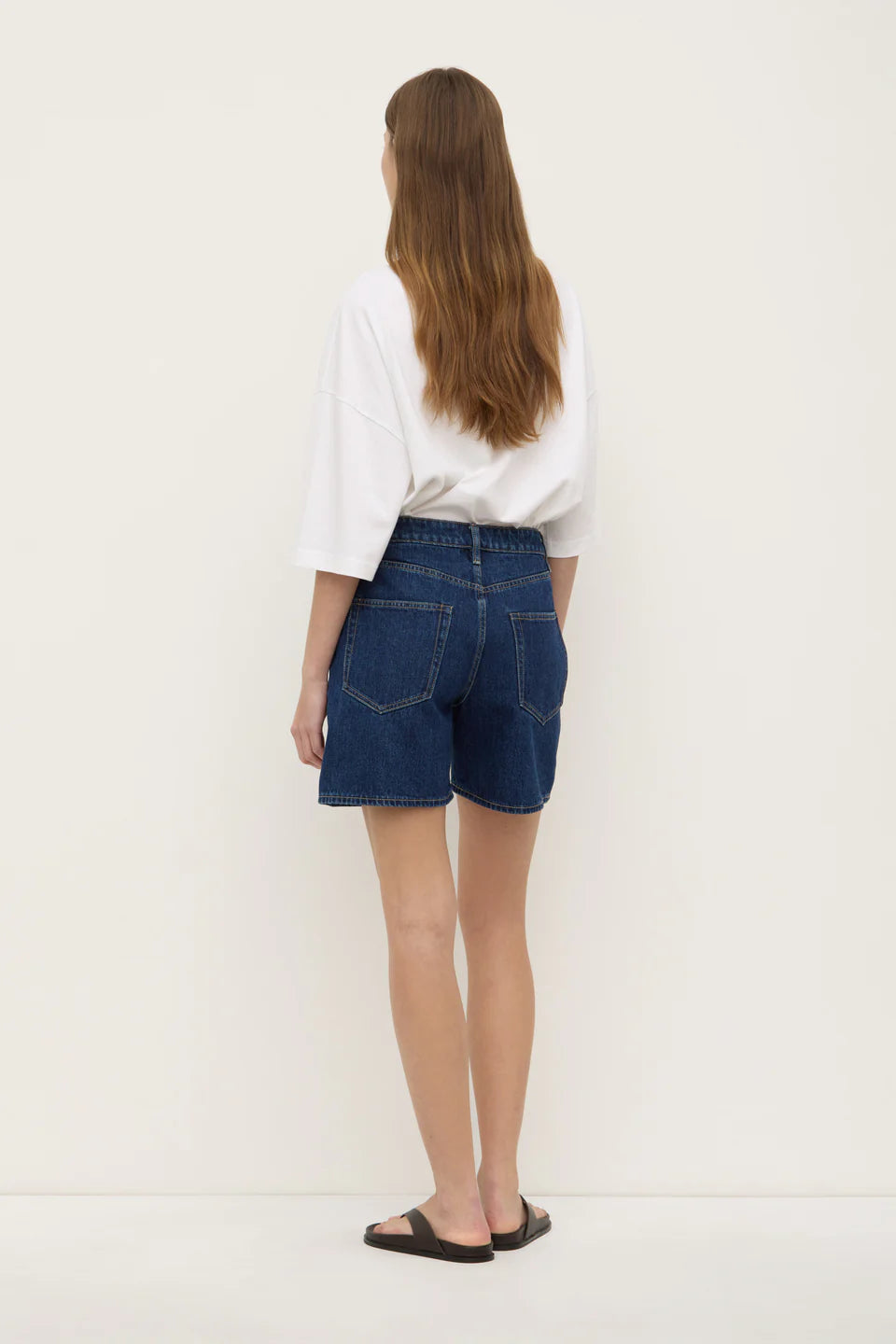 ASSEMBLY LABEL Mid Rise Denim Short | Heritage Blue