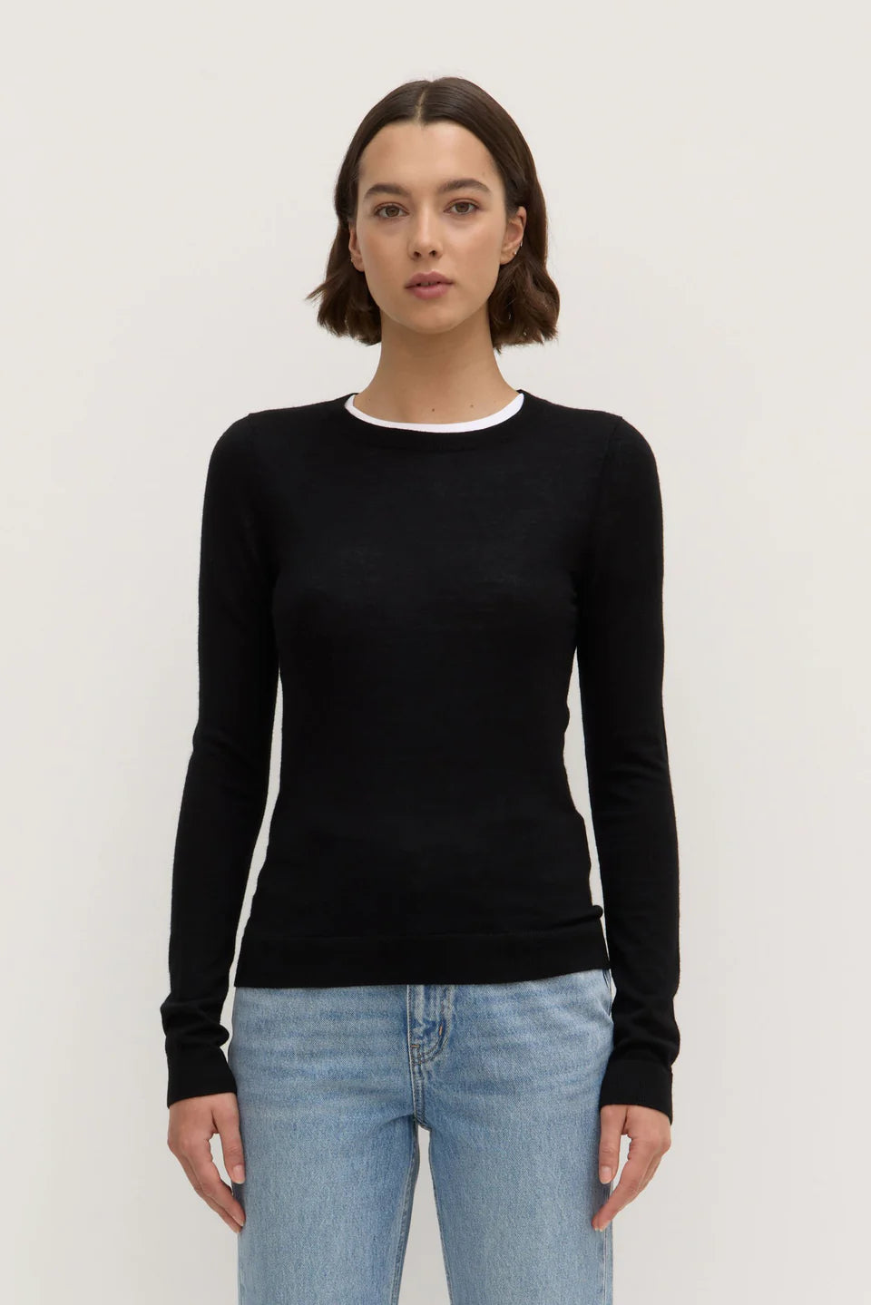 ASSEMBLY LABEL Miranda Wool Knit Top | Black