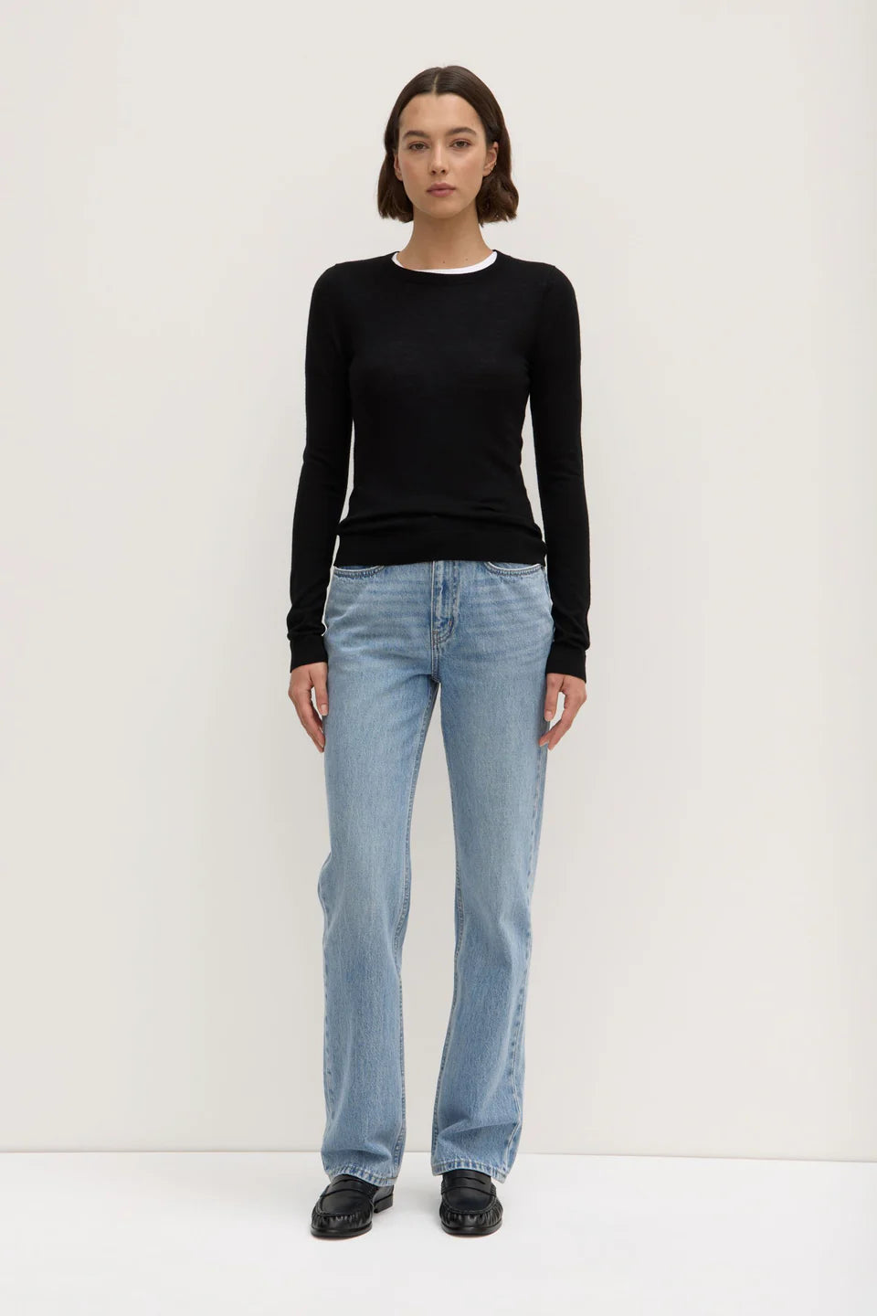 ASSEMBLY LABEL Miranda Wool Knit Top | Black