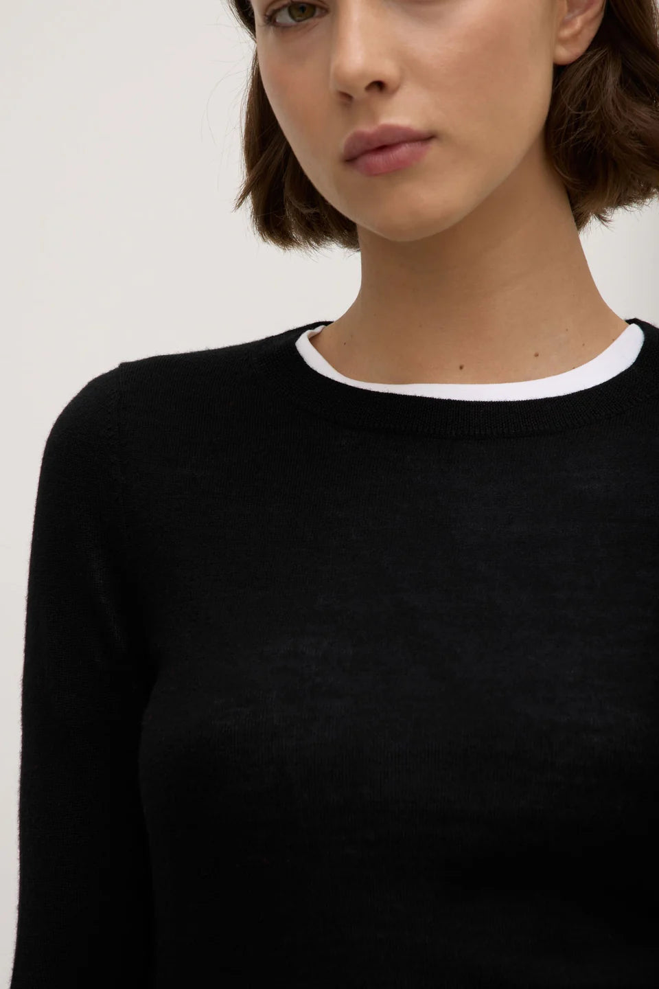 ASSEMBLY LABEL Miranda Wool Knit Top | Black