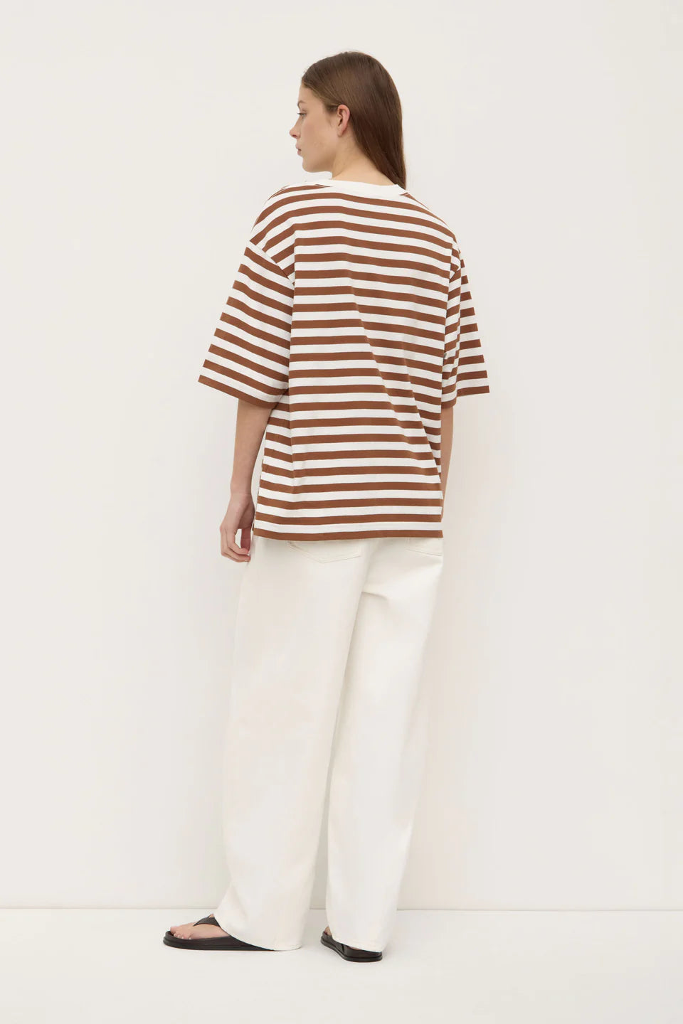 ASSEMBLY LABEL Monte Stripe Tee | Earth/Antique White