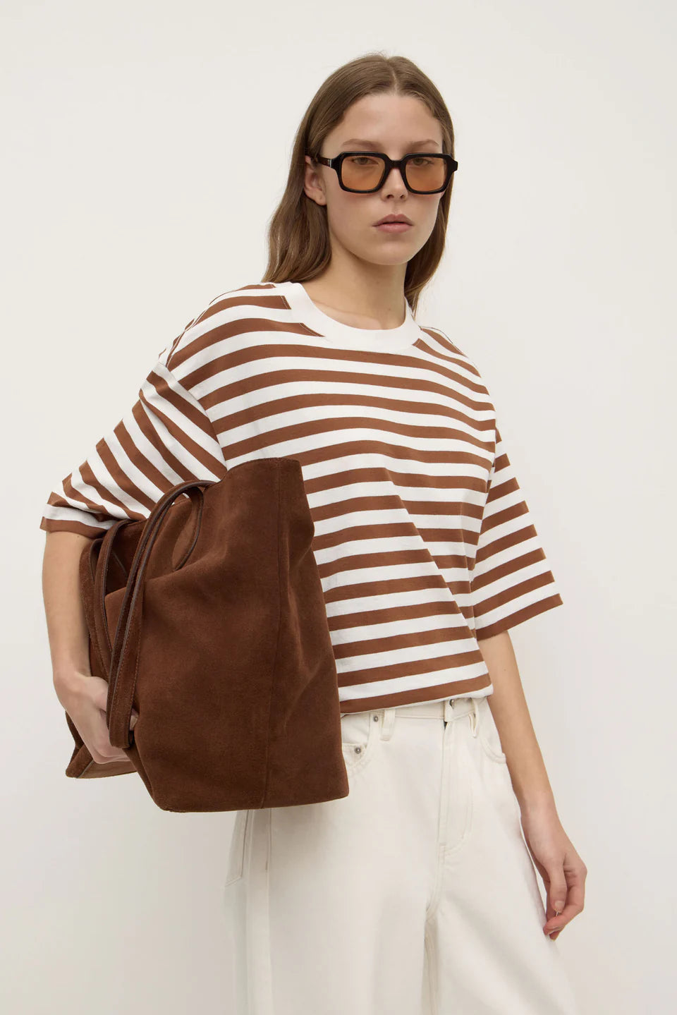 ASSEMBLY LABEL Monte Stripe Tee | Earth/Antique White