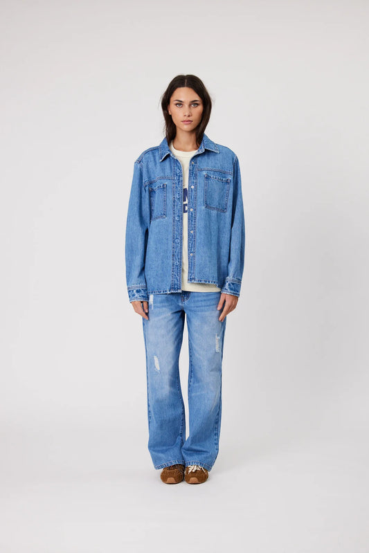 REMAIN Effie Shirt | Mid Blue