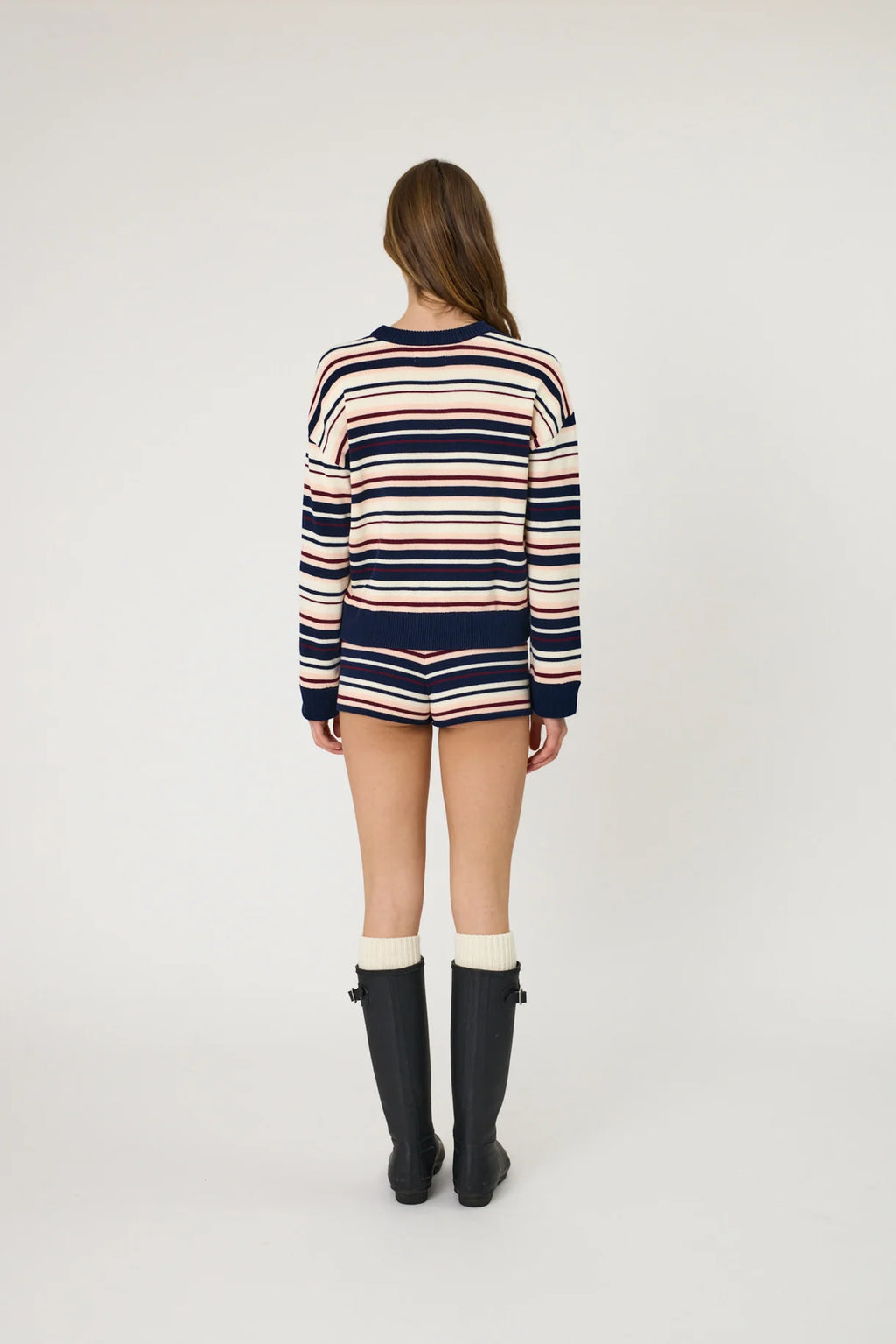 REMAIN Bowie Cardigan | Indigo Stripe