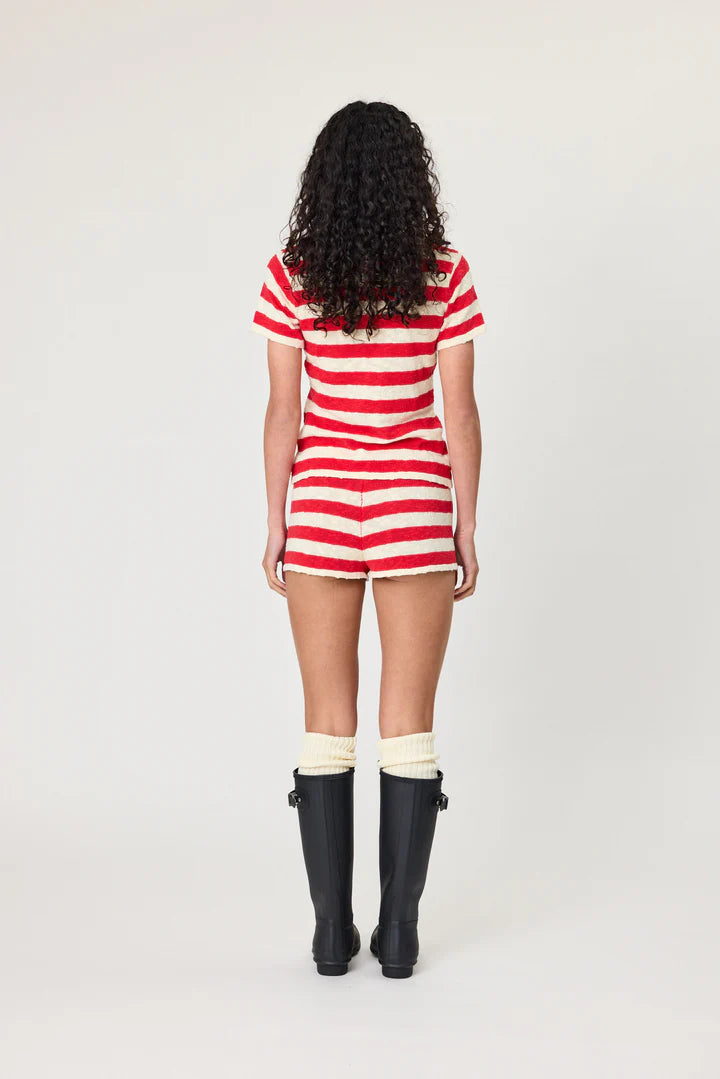 REMAIN Ivy Tee | Chilli Stripe