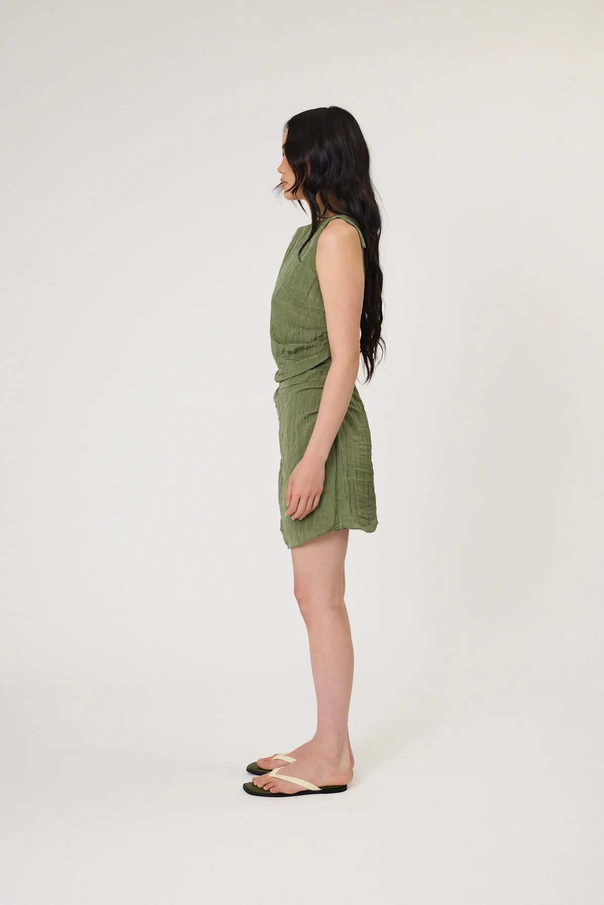 REMAIN Rylan Mini Dress | Seaweed