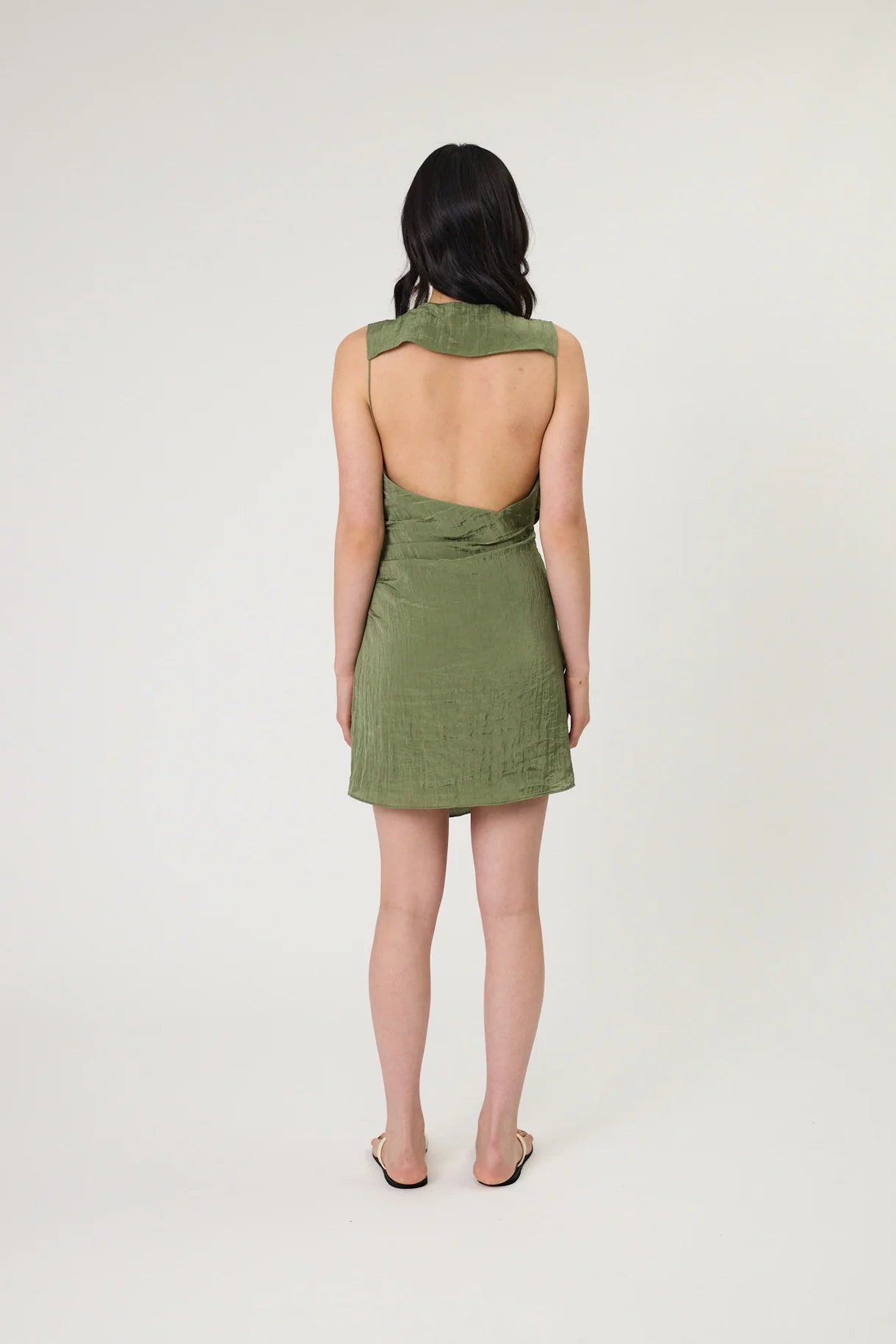REMAIN Rylan Mini Dress | Seaweed