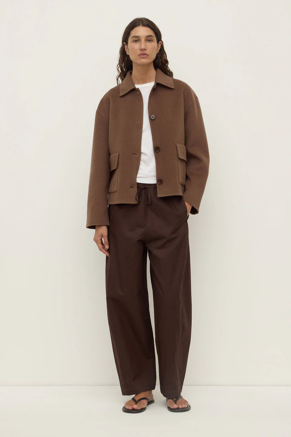ASSEMBLY LABEL Mya Wool Jacket | Milk Chocolate