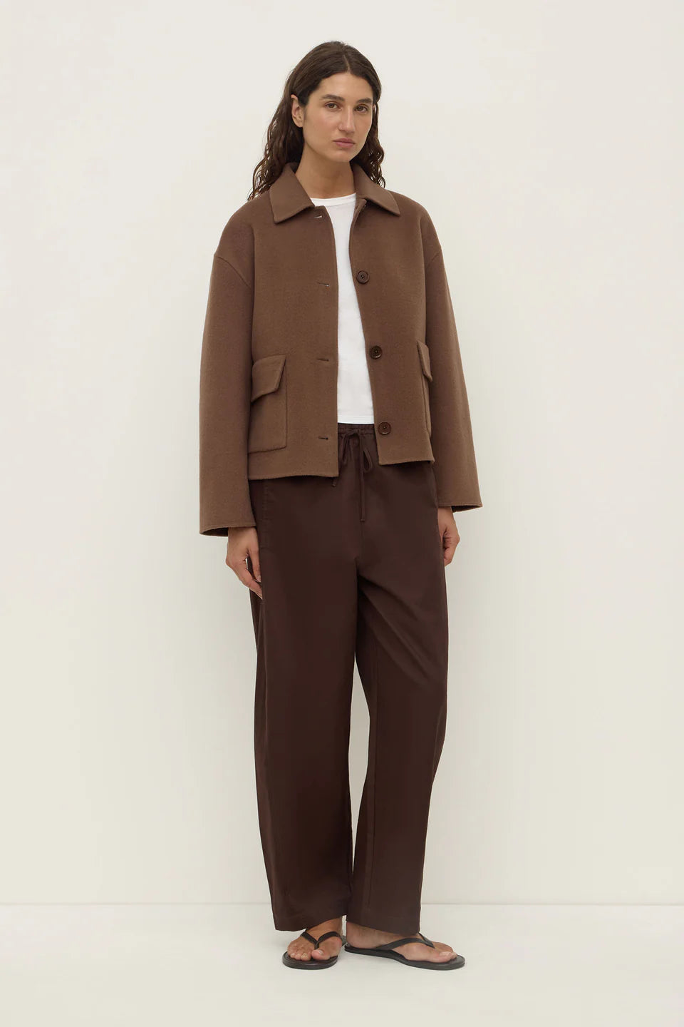 ASSEMBLY LABEL Mya Wool Jacket | Milk Chocolate