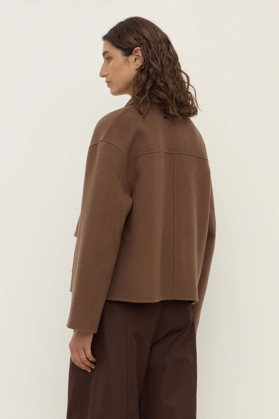 ASSEMBLY LABEL Mya Wool Jacket | Milk Chocolate