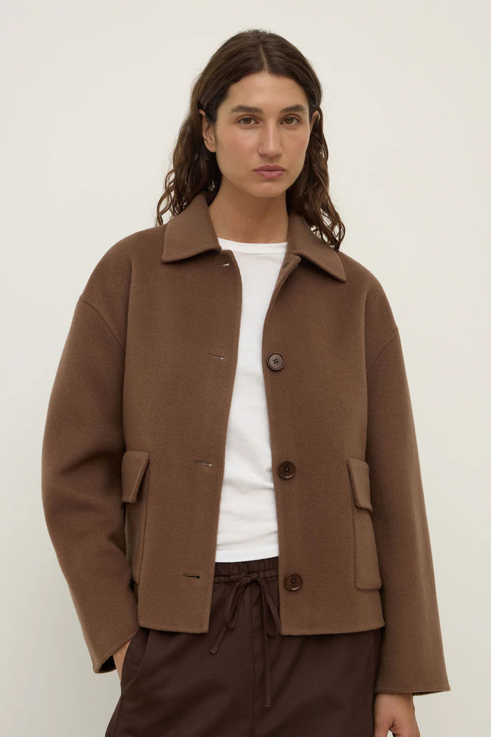 ASSEMBLY LABEL Mya Wool Jacket | Milk Chocolate