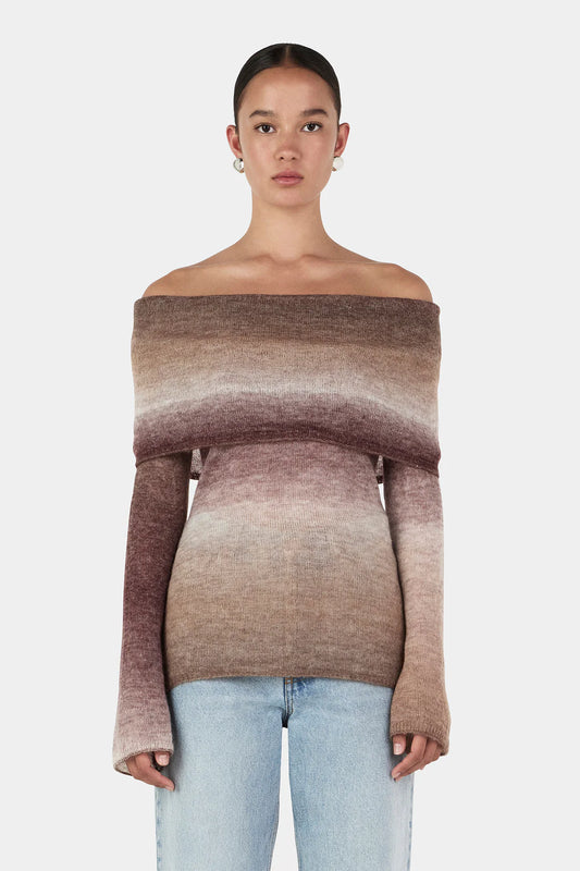 HANSEN & GRETEL Naziree Knit Top | Mocha Marle