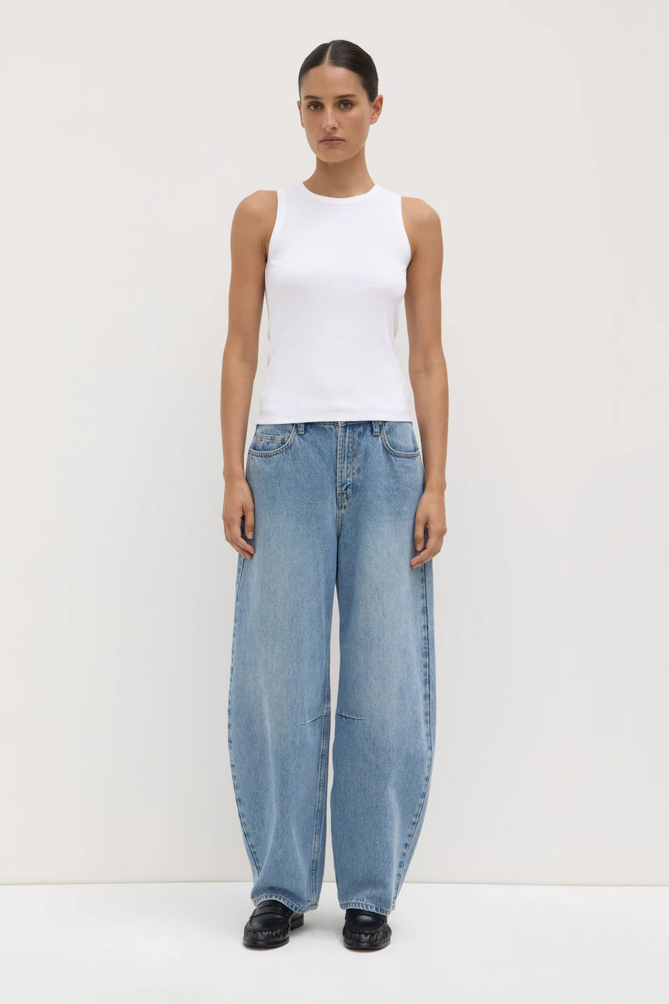ASSEMBLY LABEL Nora Rib Tank | White