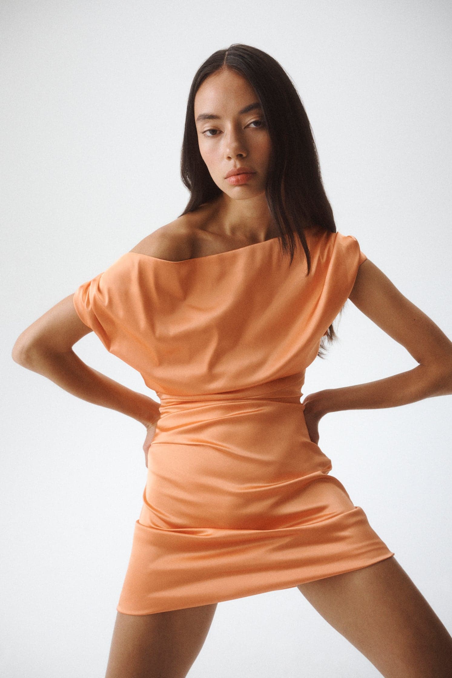 ONE OF OTHERS Rhode Mini Dress | Tangerine