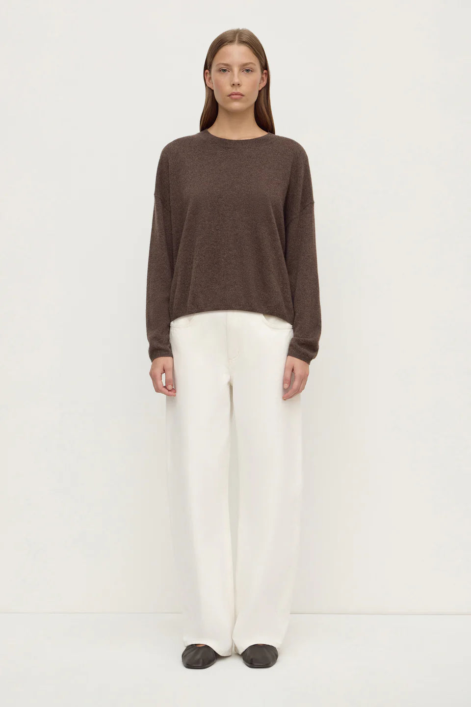 ASSEMBLY LABEL Odelle Cashmere Knit | Ganache