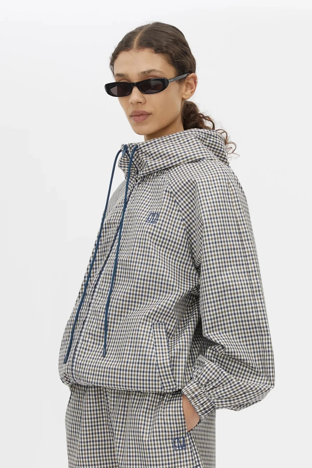 CAMILLA AND MARC Pierce hooded anorak jacket | birch check