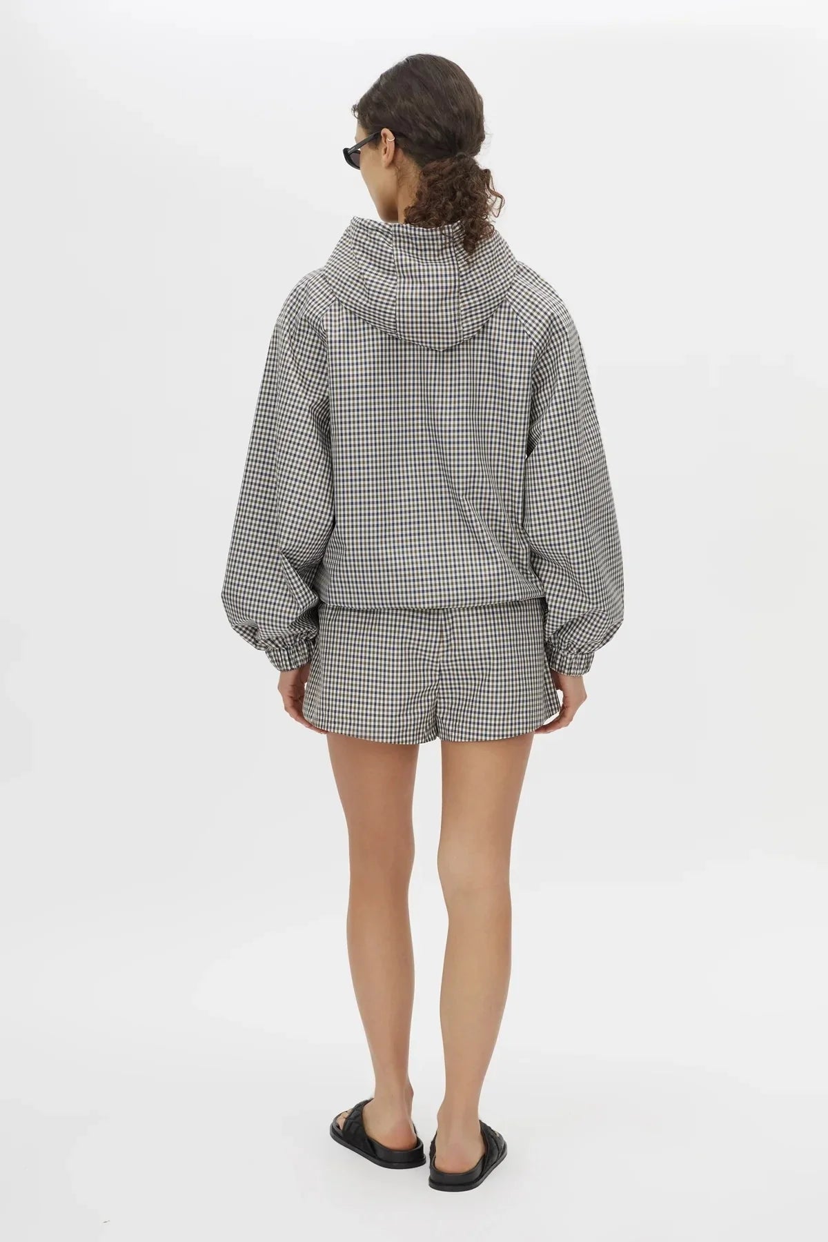 CAMILLA AND MARC Pierce hooded anorak jacket | birch check