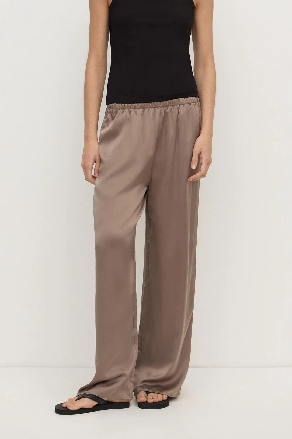 ASSEMBLY LABEL Pippa Silk Pant | Sand