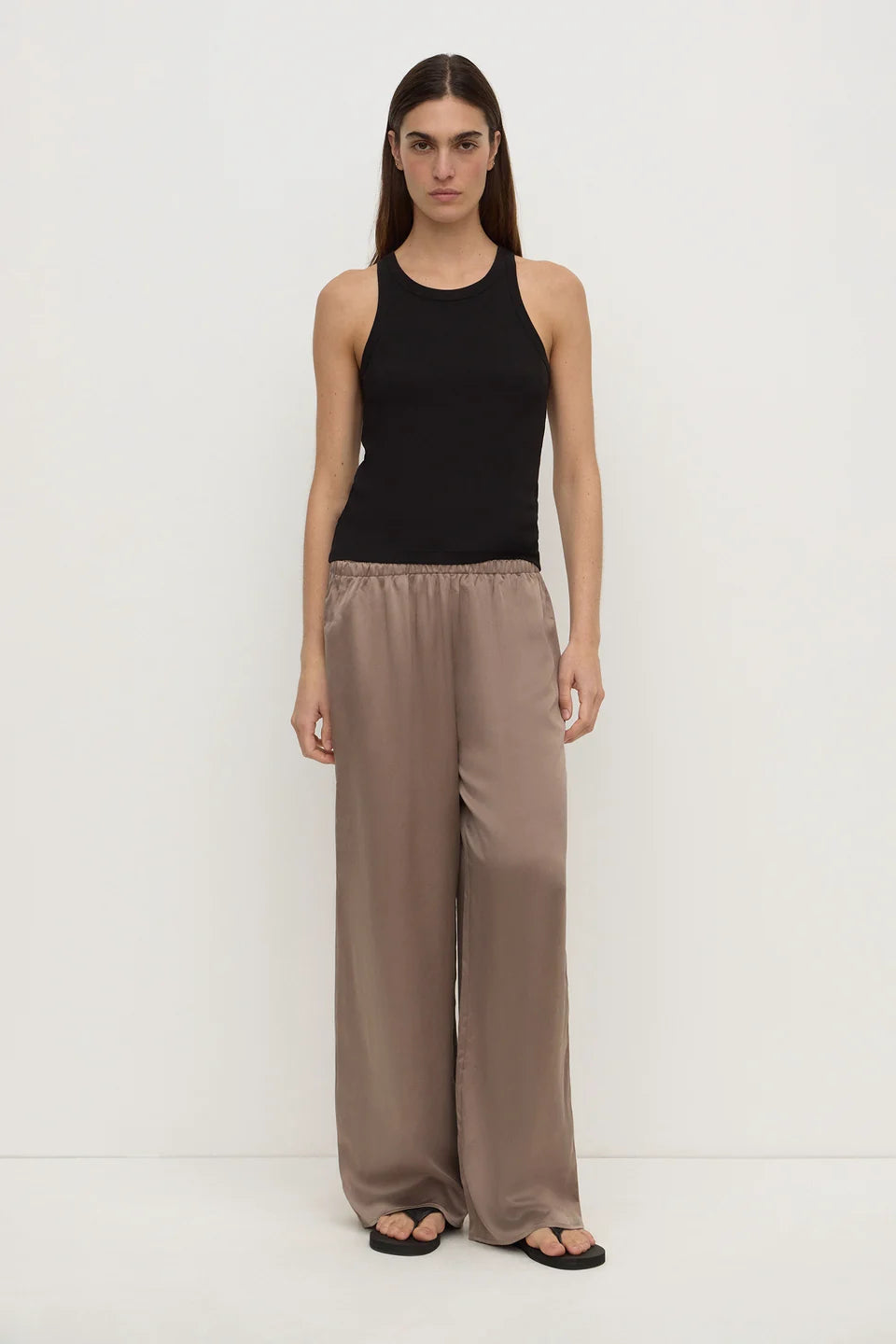 ASSEMBLY LABEL Pippa Silk Pant | Sand