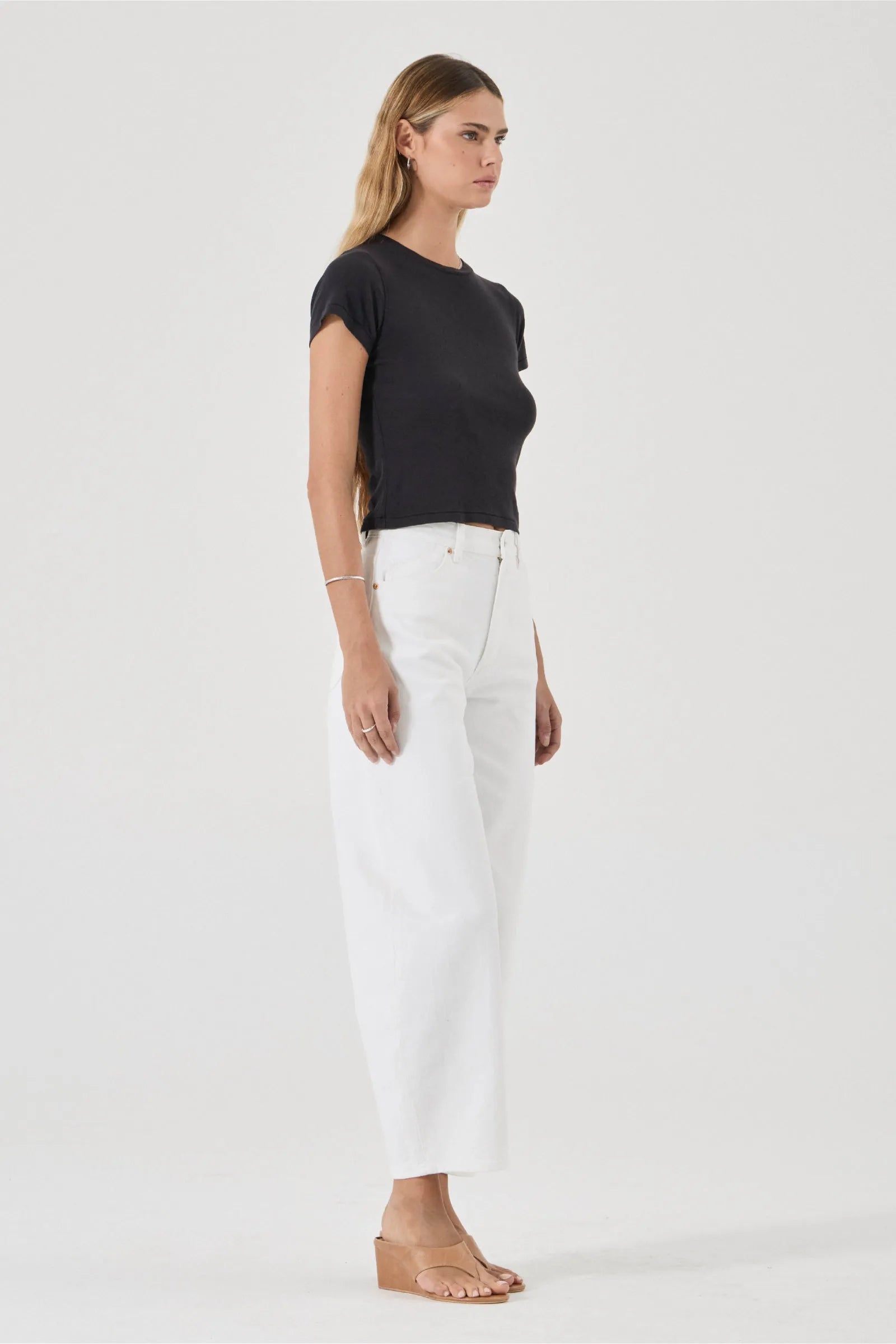 ROLLAS Gigi Barrel Jean | Vintage White