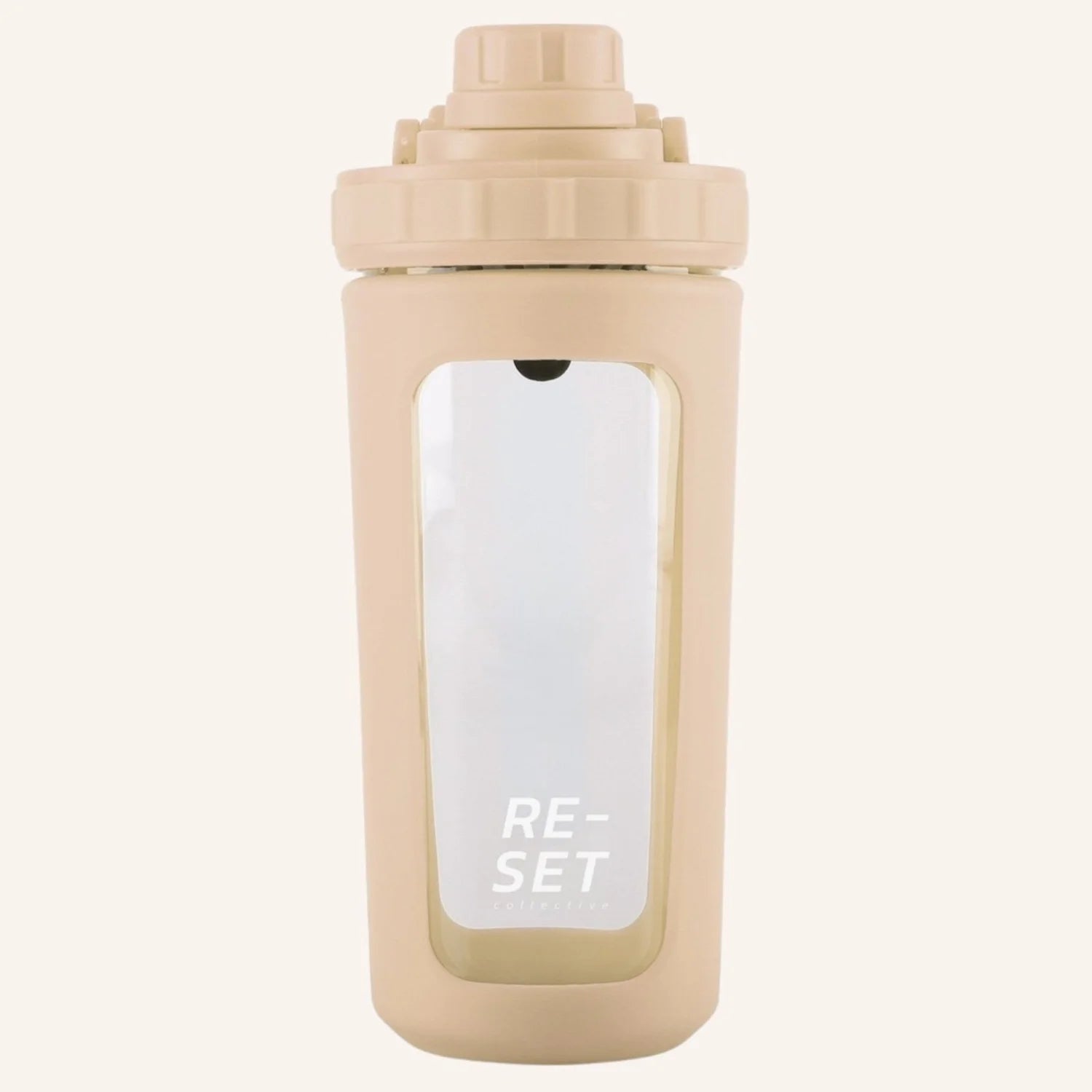 RE-SET Remix Glass Protein Shaker | Butter Cream