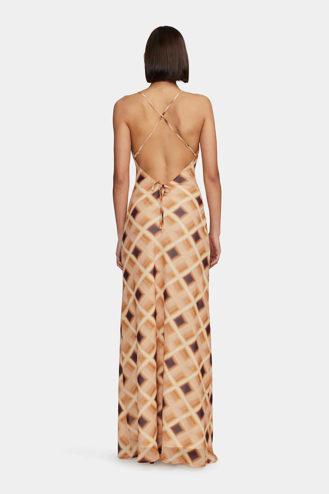 OWNLEY Remy Maxi Dress | Caramel Check