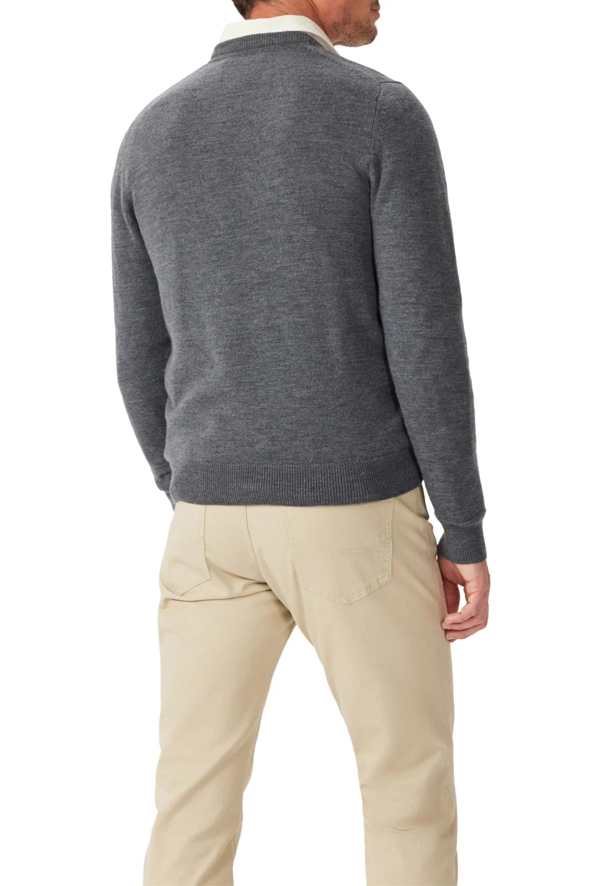 R.M. WILLIAMS Murphy Merino Ceew Knit | Sea Mist