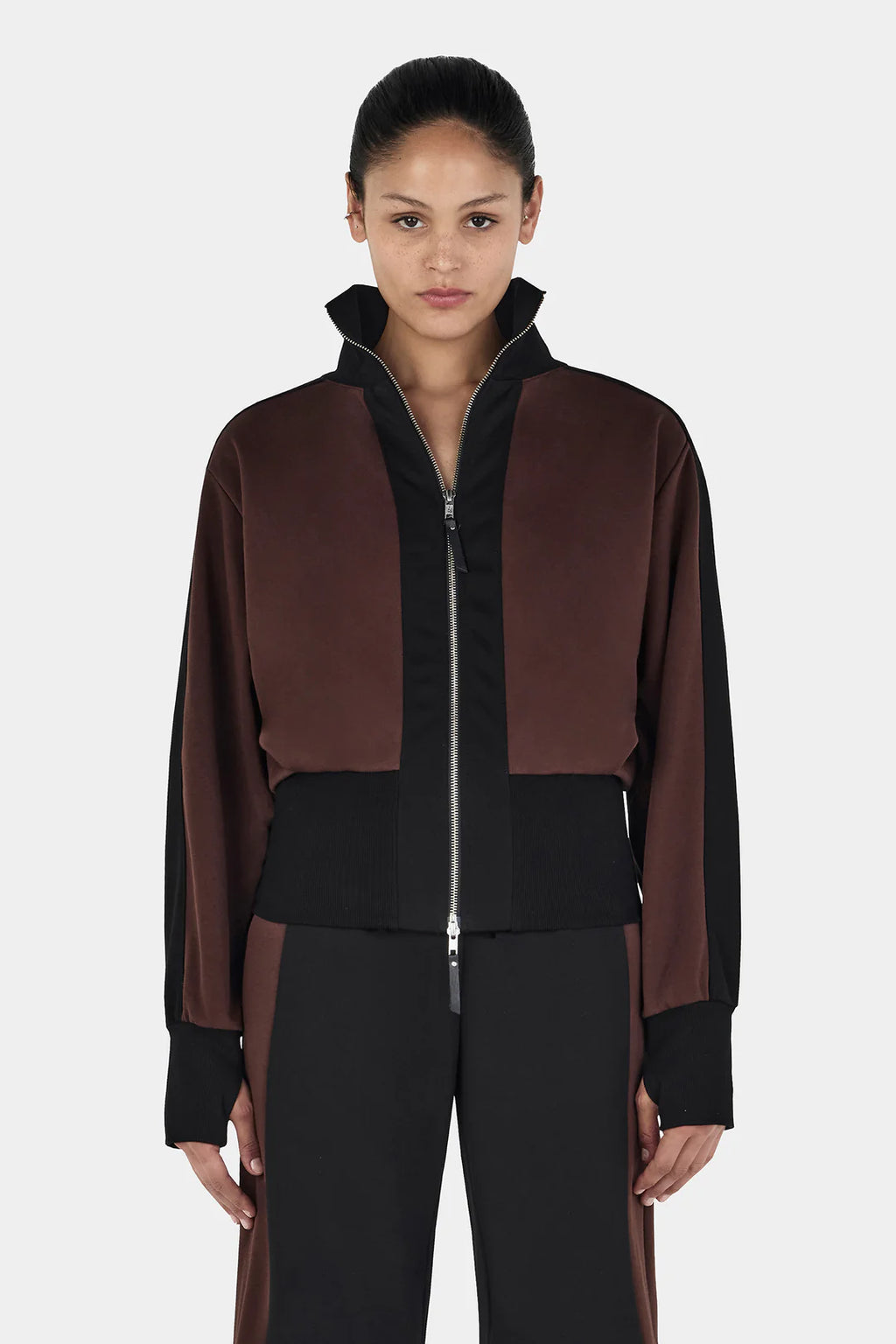 HANSEN Reynolds Rosie Zip Jumper | Dark Choc
