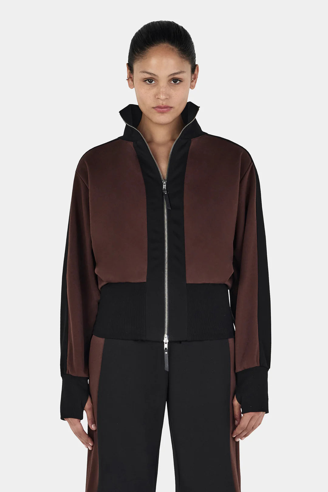 HANSEN Reynolds Rosie Zip Jumper | Dark Choc