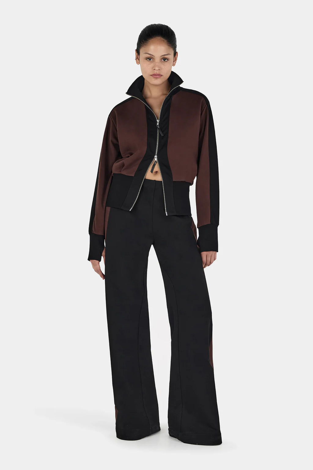 HANSEN Reynolds Rosie Zip Jumper | Dark Choc