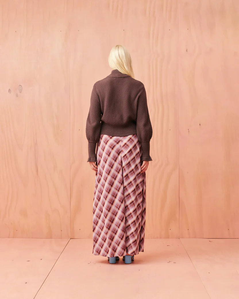 RUBY Haze Maxi Skirt | Haze Tartan
