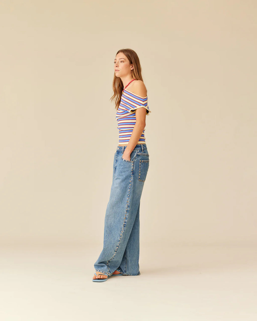 RUBY Emma Knit Top | Butter Merlot Stripe