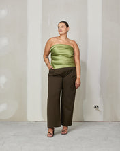 Load image into Gallery viewer, Cher Satin Bodice - Olive
