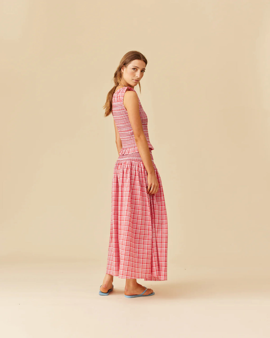 RUBY Anastasia Tank | Red Aqua