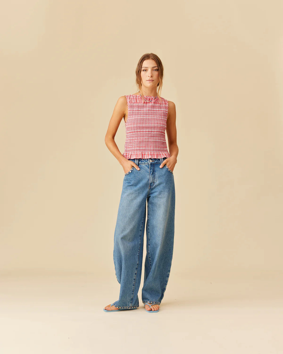 RUBY Anastasia Tank | Red Aqua