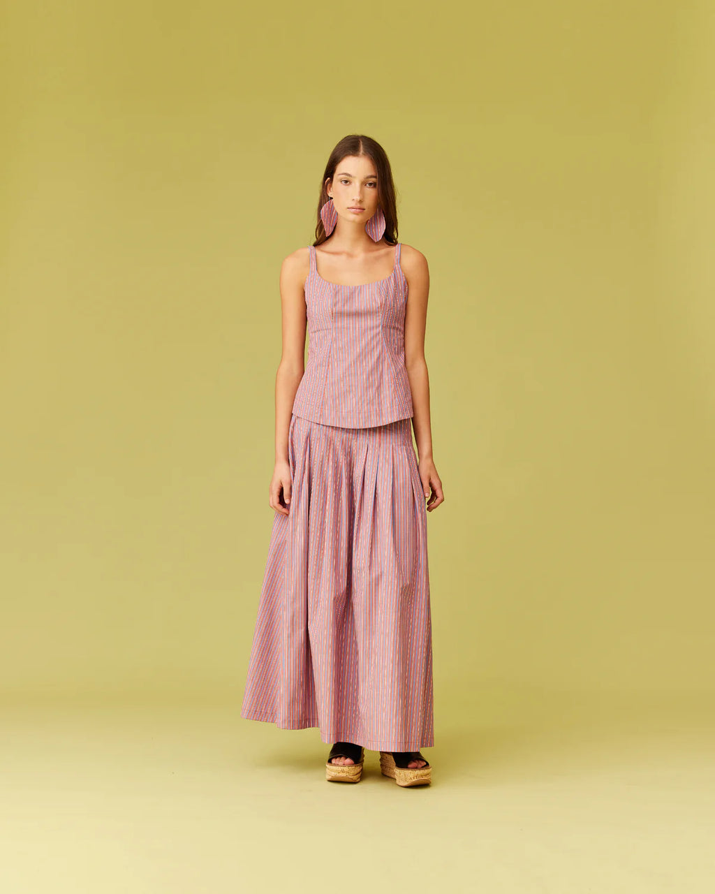 RUBY Willa Tank | Firewhirl Blue Stripe