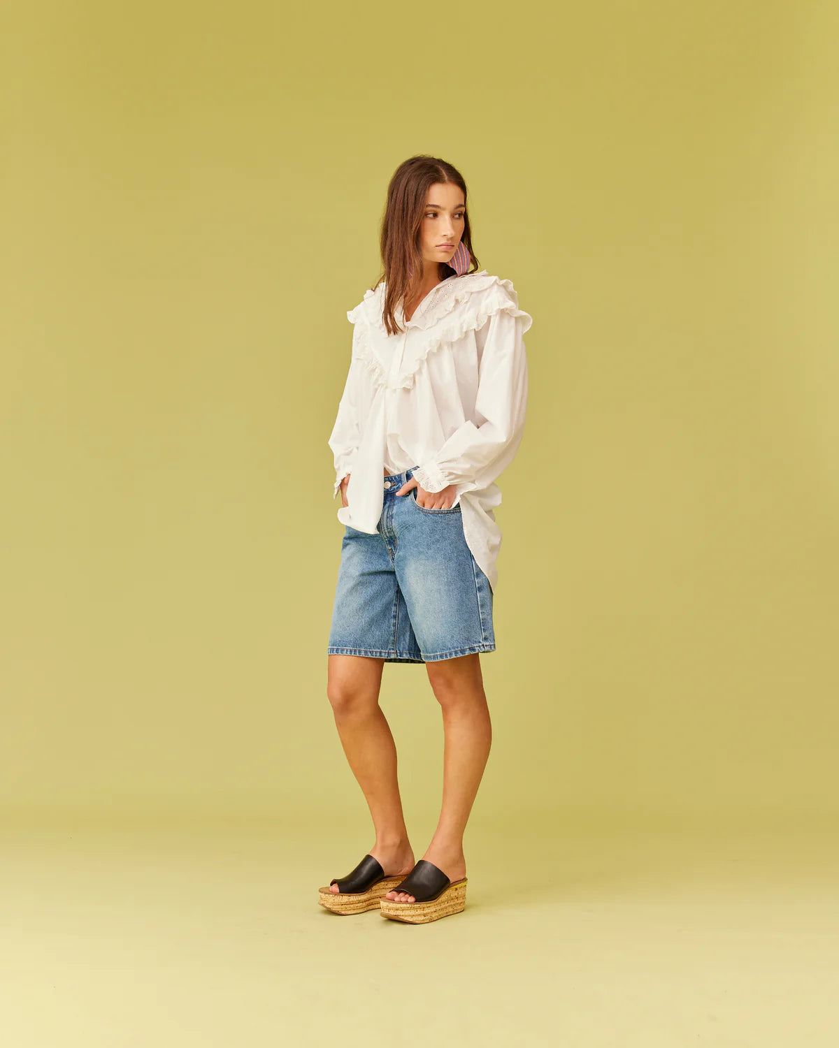 RUBY Blanca Ruffle Blouse | White