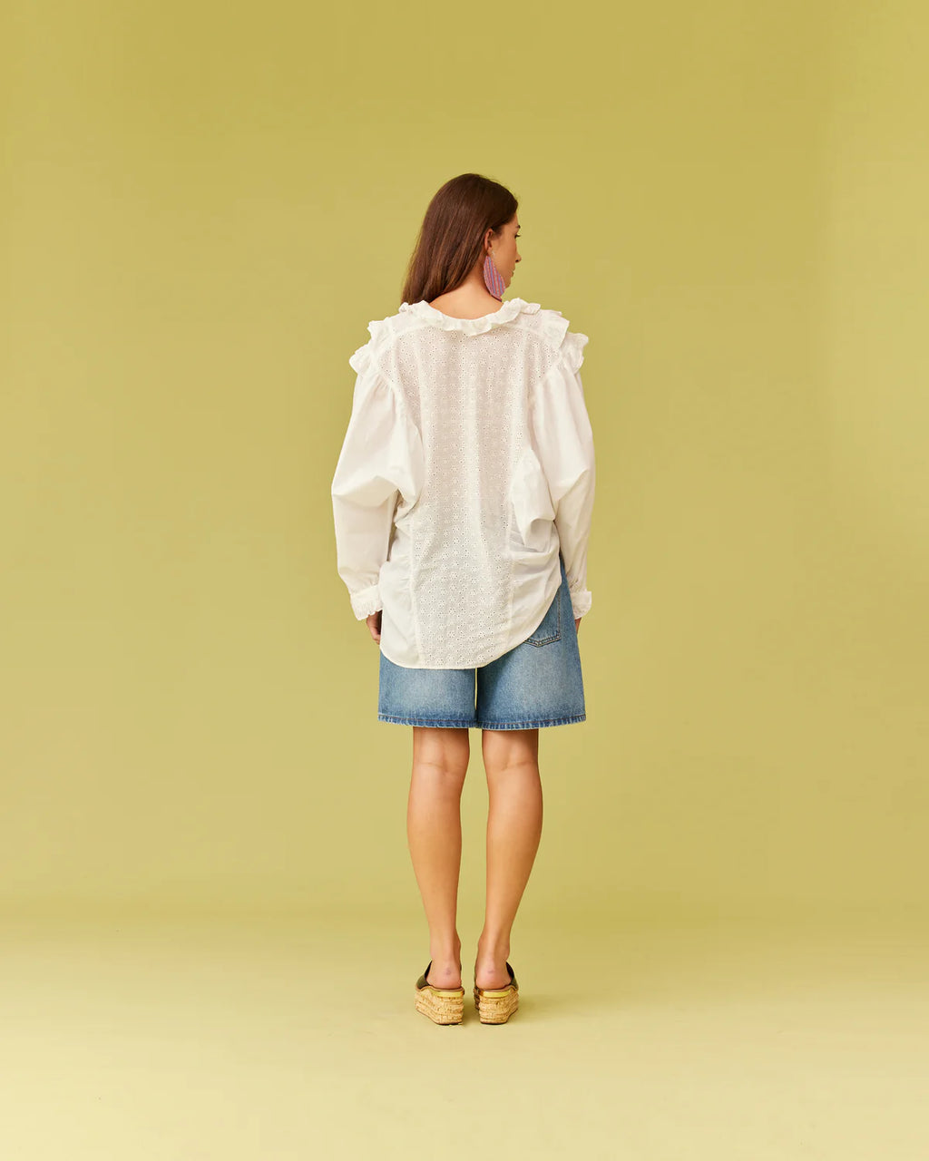 RUBY Blanca Ruffle Blouse | White