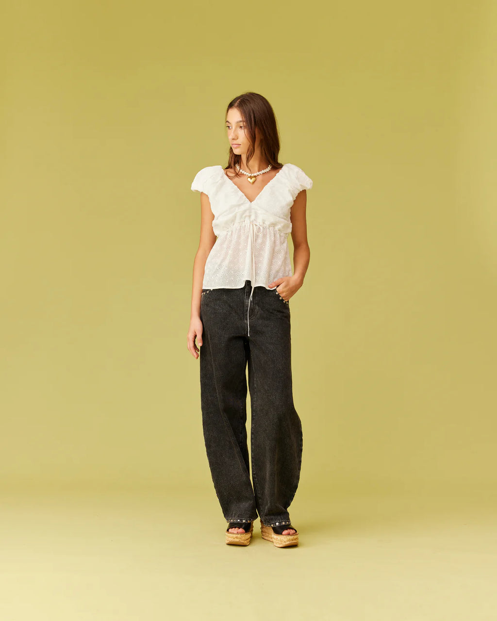 RUBY Blanca Top | White Broidery