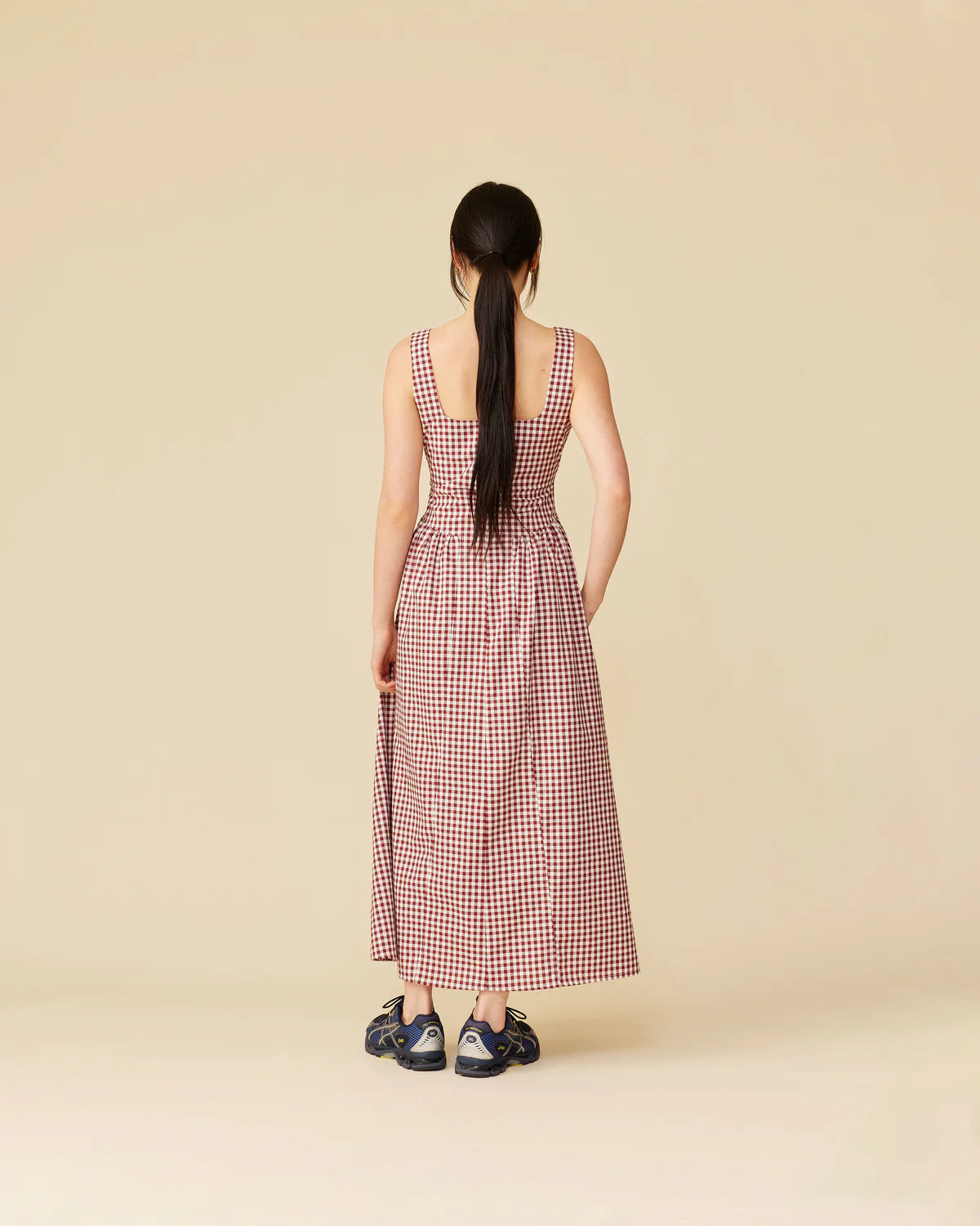 RUBY Selma Dress | Merlot Gingham