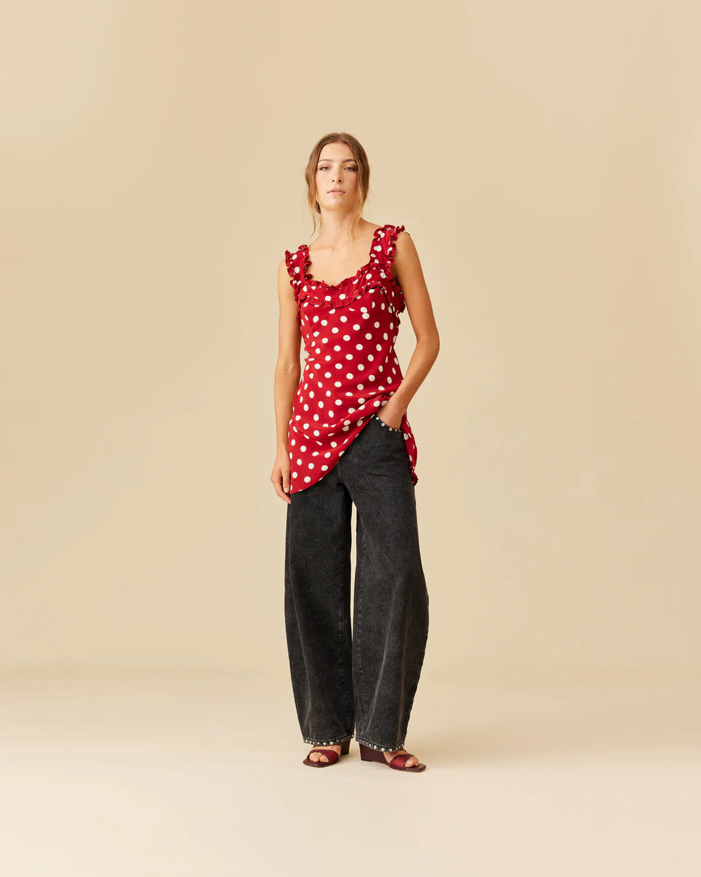 RUBY Passionfruit Mini Dress | Red Polka