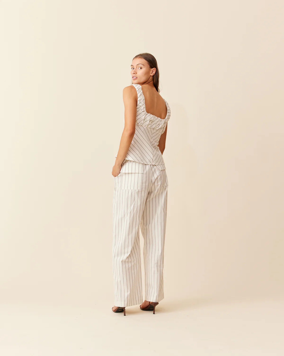 RUBY Mickey Top | Coffee Cream Stripe