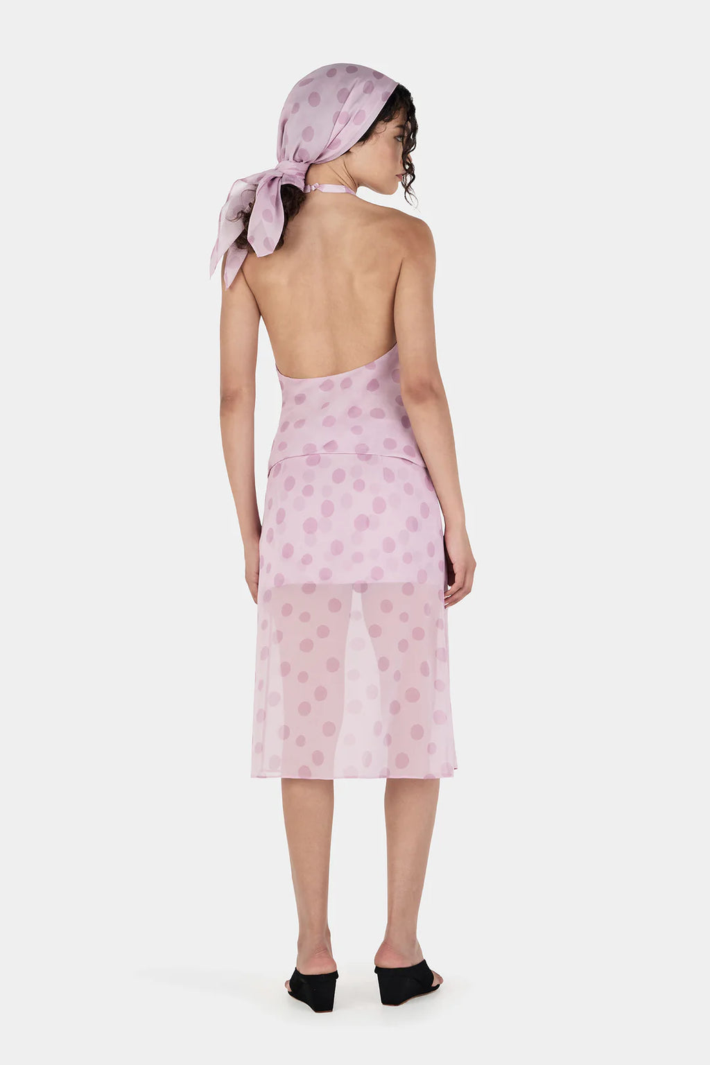 HANSEN Moss Multi Skirt | Light Pink Spot