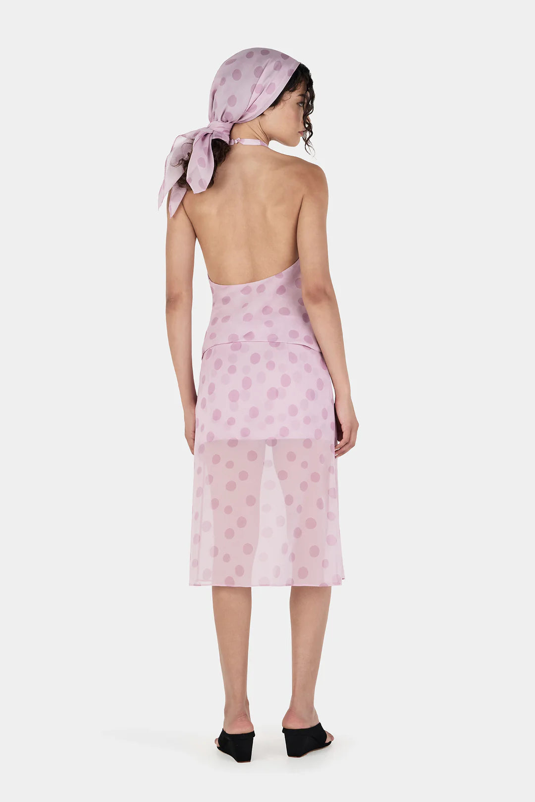 HANSEN Moss Multi Skirt | Light Pink Spot