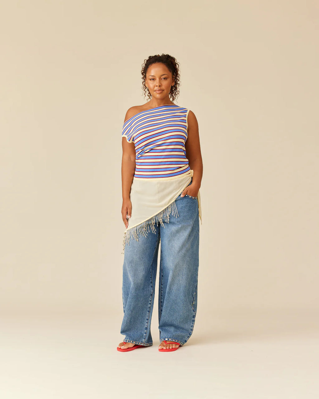 RUBY Emma Knit Top | Butter Merlot Stripe