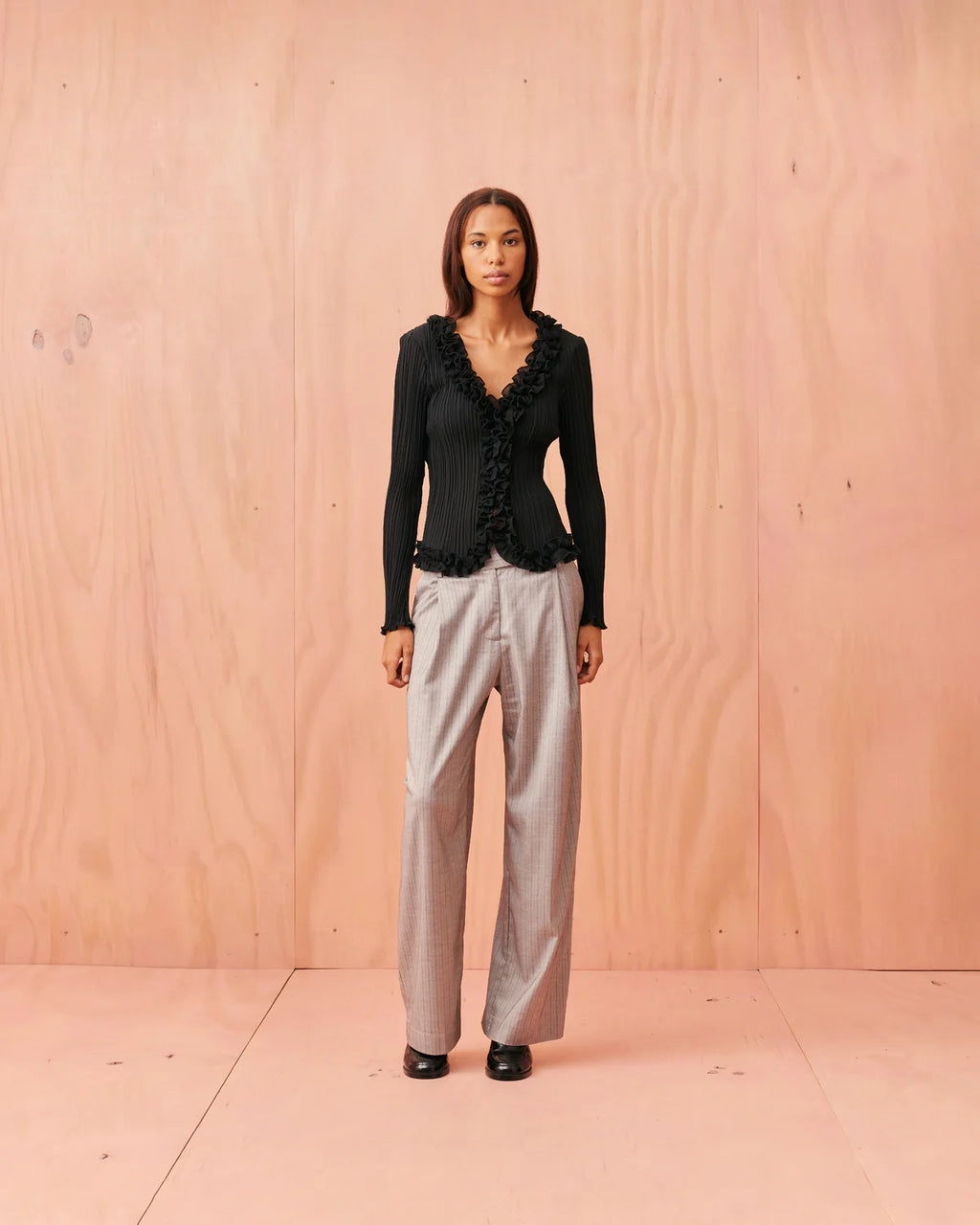 RUBY Chelsea Crinkle Top | Black