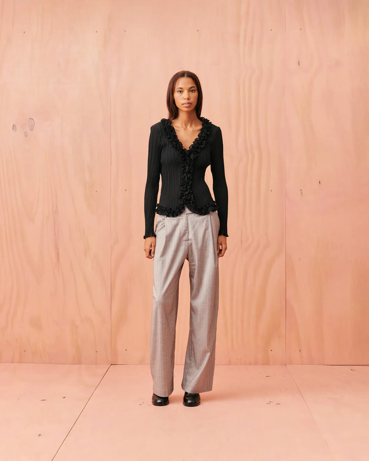 RUBY Chelsea Crinkle Top | Black