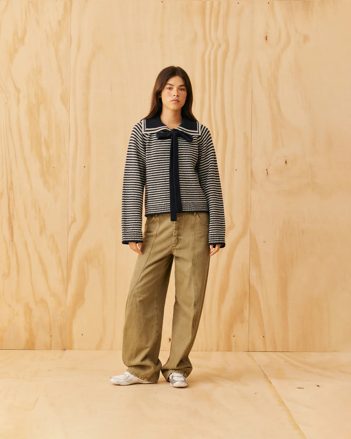 RUBY Swann Sweater | Grey Stripe