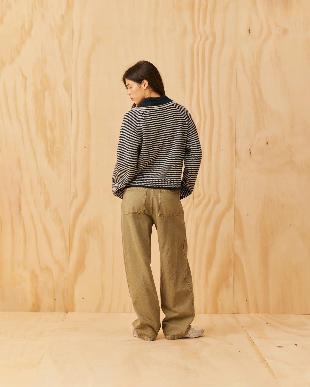 RUBY Swann Sweater | Grey Stripe