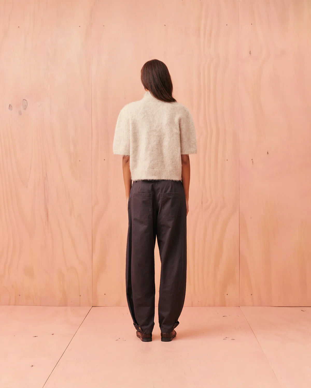 RUBY Cyrus Funnel Neck Top | Oat